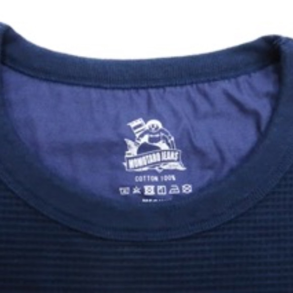 Momotaro Waffle Long Sleeve Navy - Picture 3 of 6